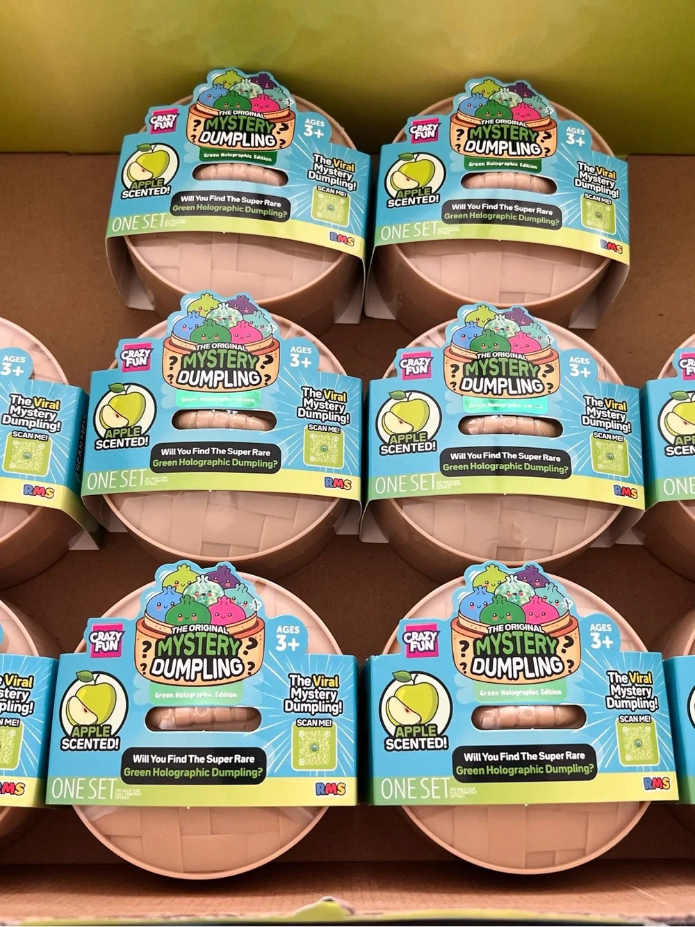 10 RMS Apple Scented Mystery Dumplings Surprise - Green Holographic